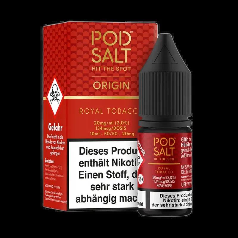 Pod Salt Origin Nikotinsalz - Royal Tobacco -10ml Liquid 20mg
