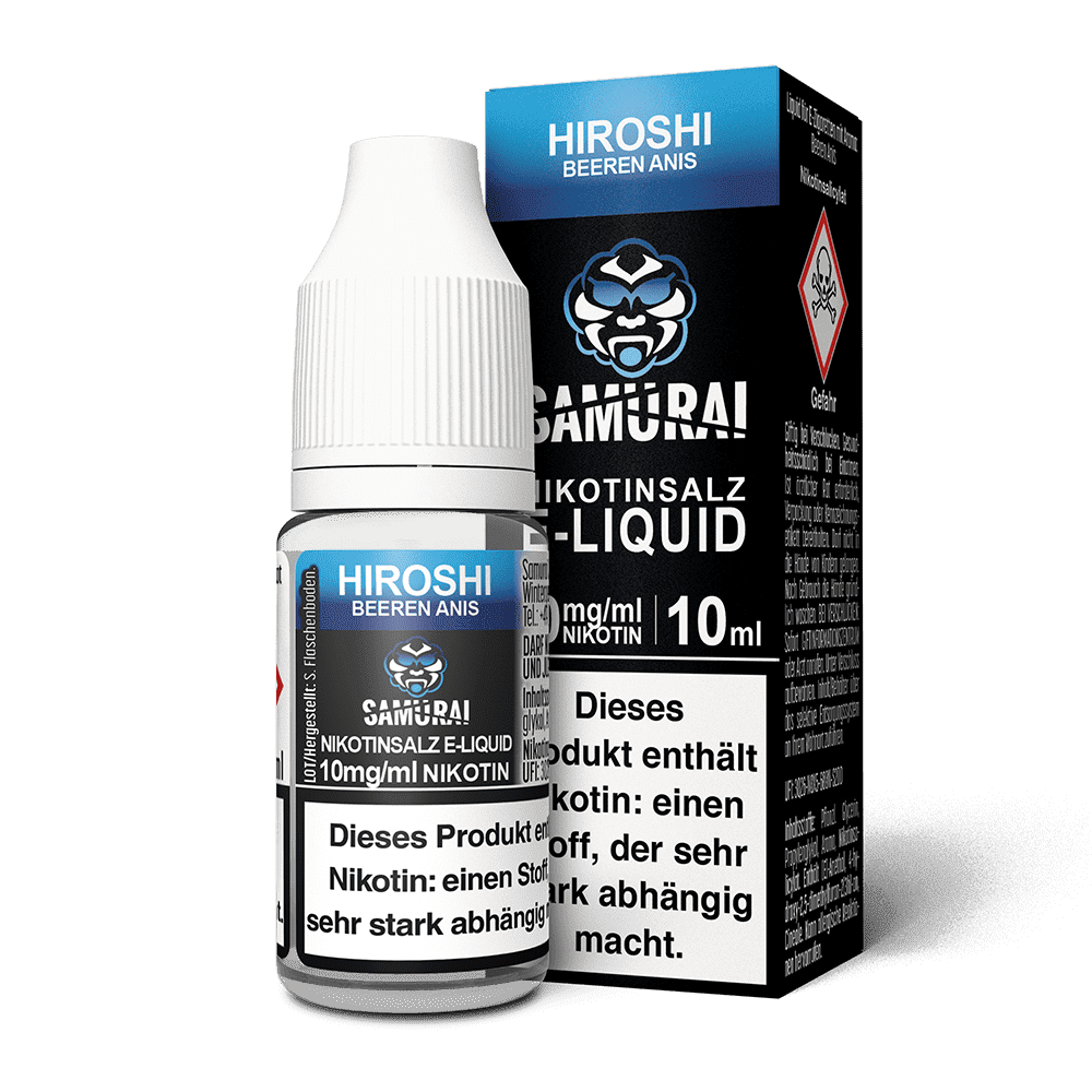 Samurai Nikotinsalz - Hiroshi Beeren Anis - Liquid 10ml 10mg