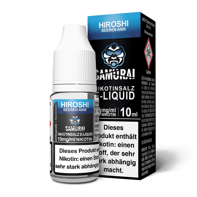 Samurai Nikotinsalz - Hiroshi Beeren Anis - Liquid 10mg 10ml