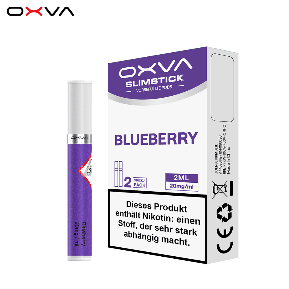 Oxva Slimstick Pods – Blueberry – 20mg – 2ml (2 Stück)