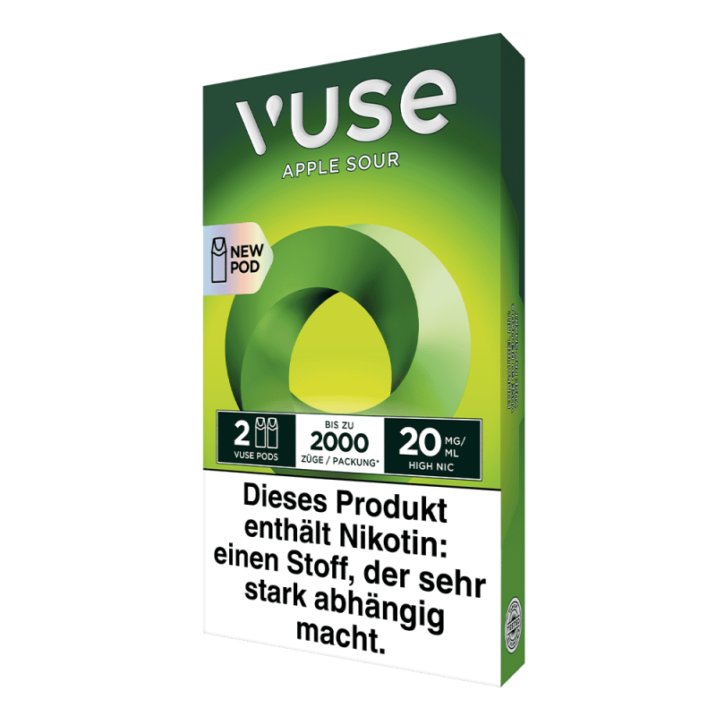 2x Vuse Pod Green Apple Nic Salts 20mg
