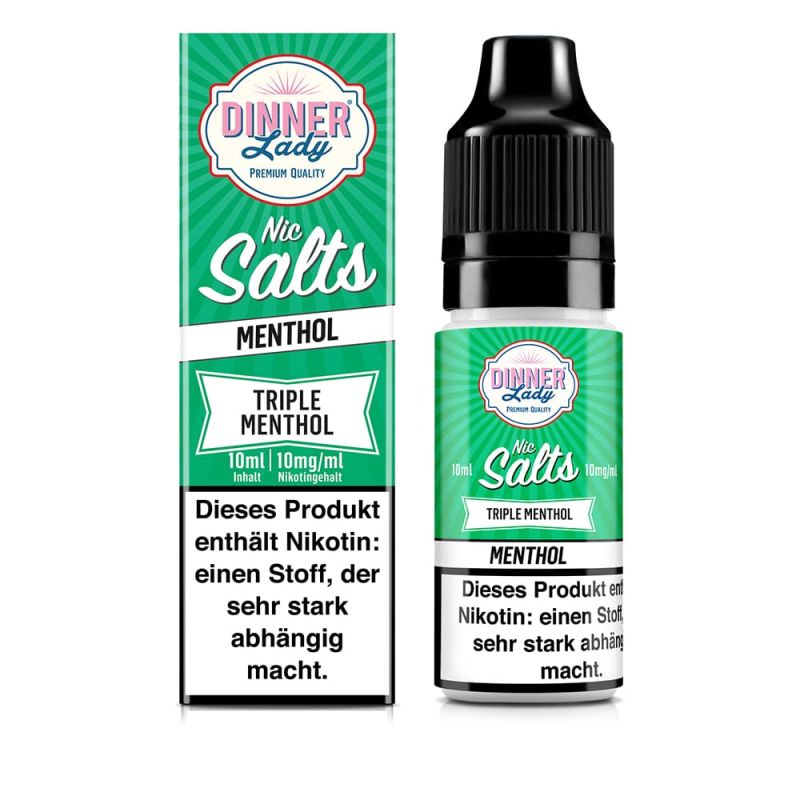 Dinner Lady Nikotinsalz - Triple Menthol - 50/50 10ml Liquid