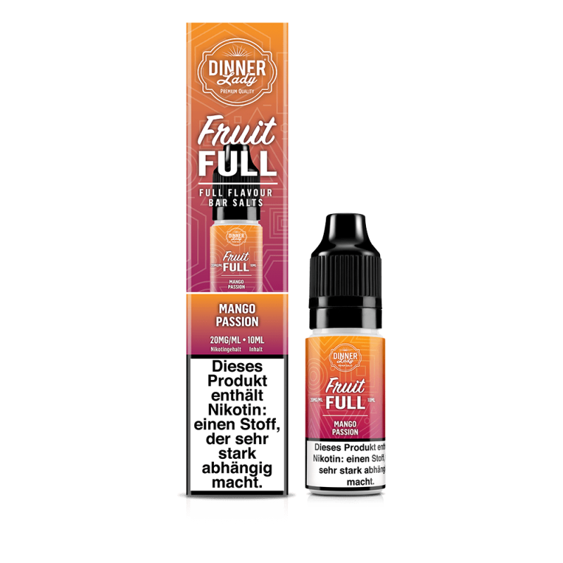 Dinner Lady Fruit Full Nikotinsalz - Mango Passion - 10ml Liquid 20mg