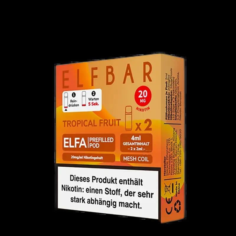 2x Elfbar Elfa Einweg Pod - Tropical Fruit - 20mg Nikotinsalz 2ml