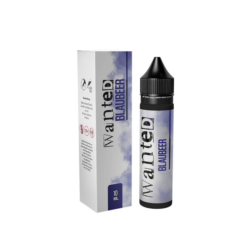 Wanted Aroma Longfill - Blaubeer - 10ml in 60ml Flasche