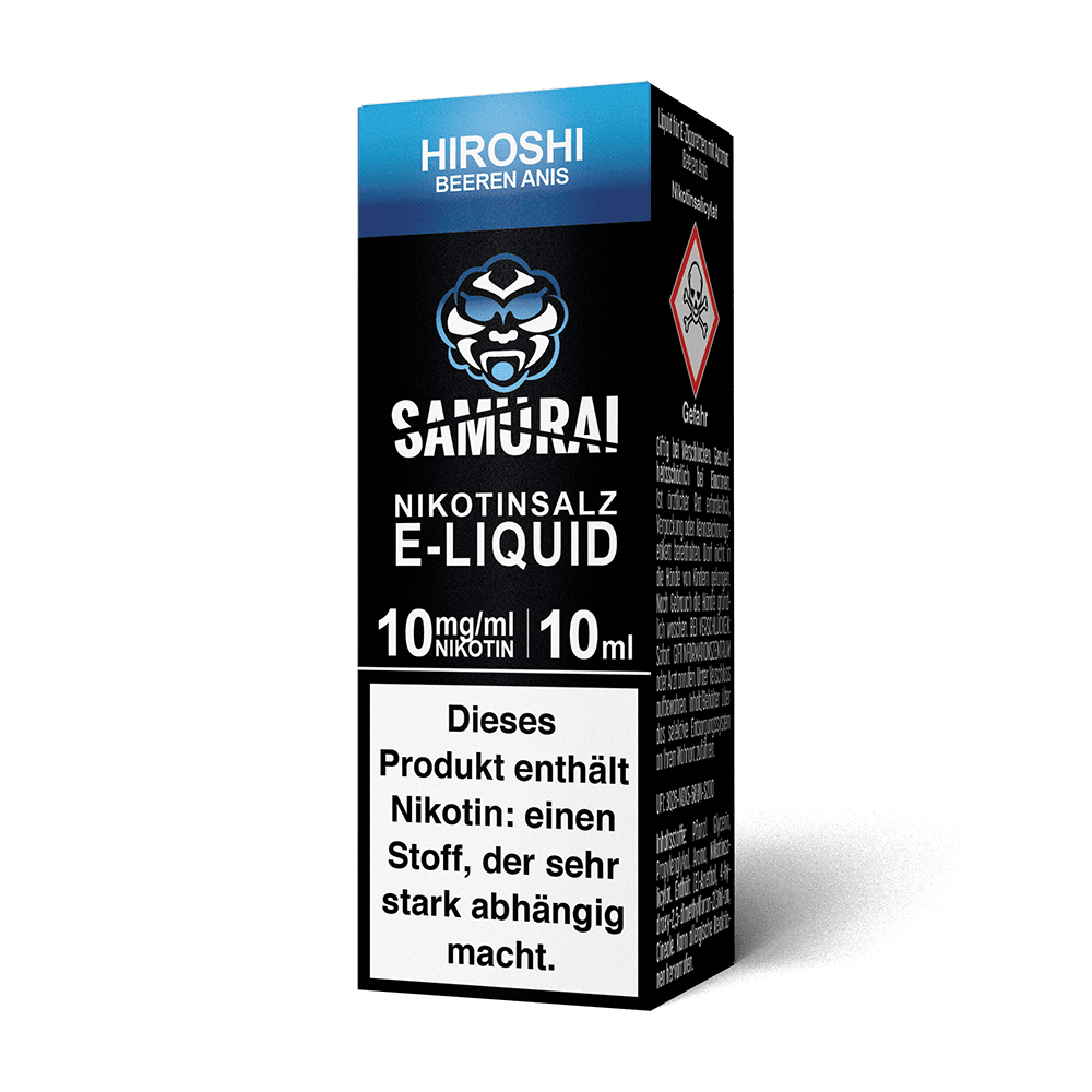 Samurai Nikotinsalz - Hiroshi Beeren Anis - Liquid 10ml 10mg