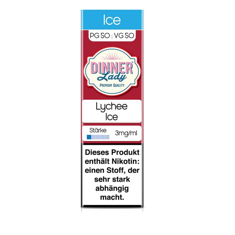 Dinner Lady Liquid - Lychee Ice - 50/50 10ml 3mg
