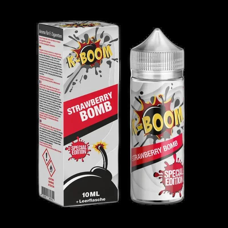 K-Boom Longfill - Strawberry Bomb - 10ml Aroma in 120ml Flasche