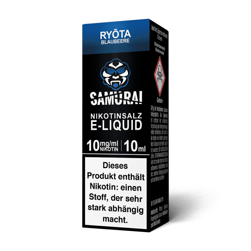 Samurai Nikotinsalz - Ryota Blaubeere - Liquid 10ml 10mg