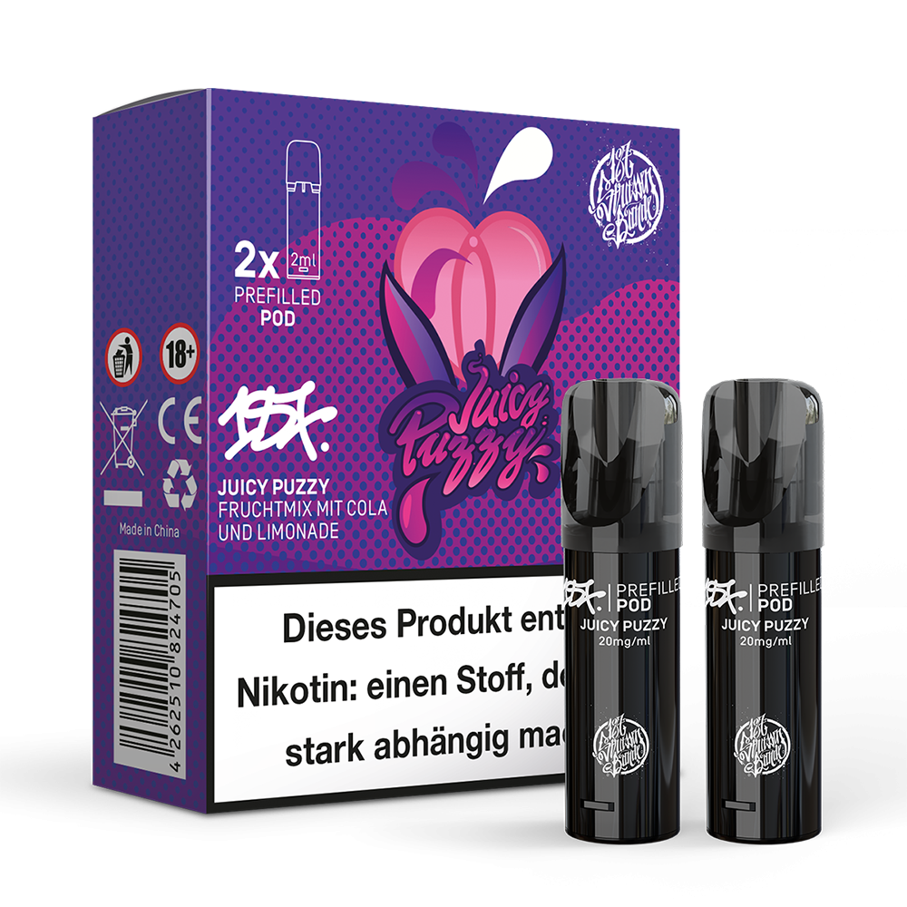 187 Strassenbande Pods – Juicy Puzzy – 20mg – 2ml (2 Stück)