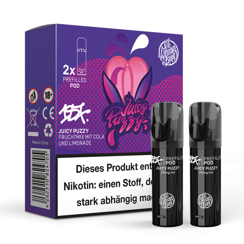 2x 187 Strassenbande Einweg Pod - Juicy Puzzy - 20mg Nikotinsalz 2ml