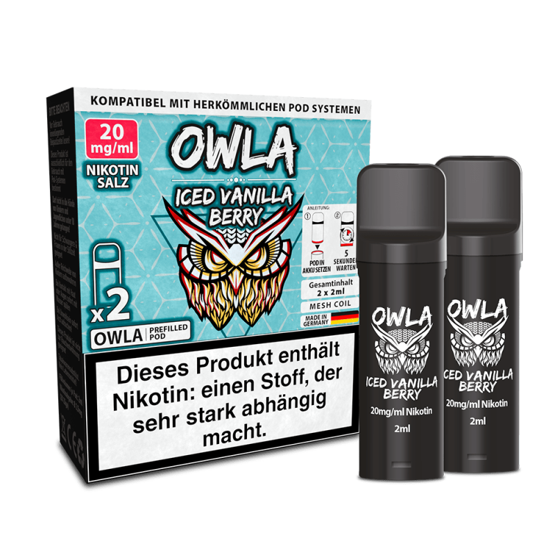OWLA Pods – Iced Vanilla Berry – 2ml (2 Stück) 20mg