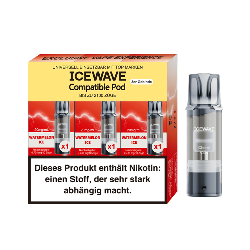 Icewave Pods – Watermelon Ice – 20mg – 2ml (3 Stück)