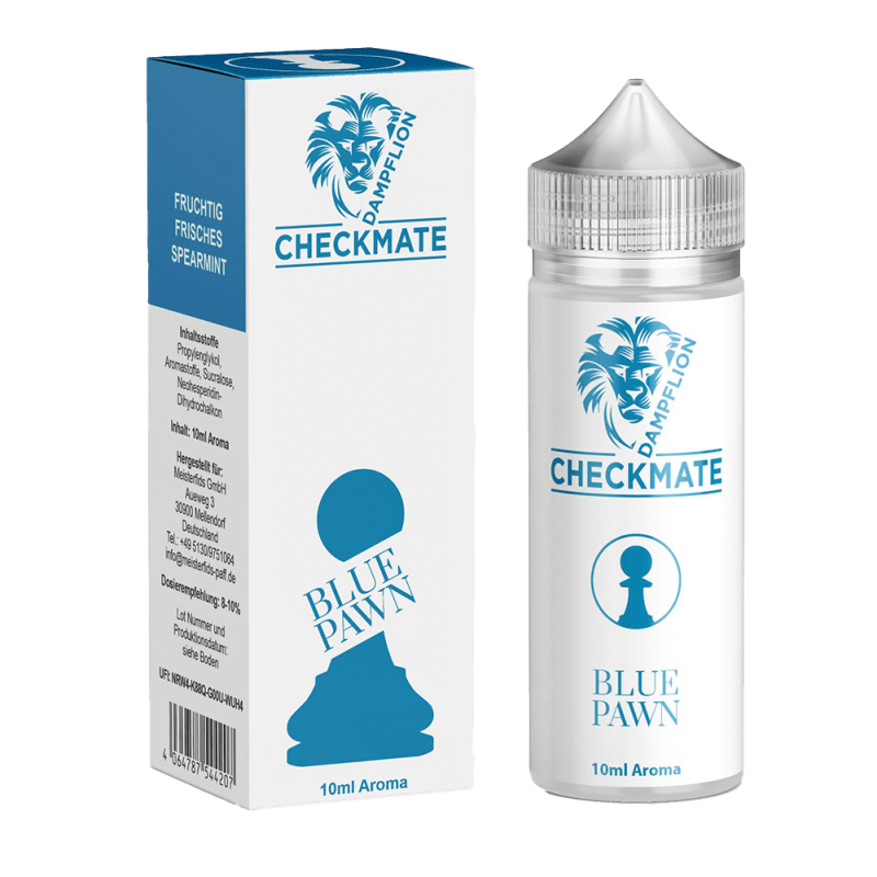 Dampflion Checkmate Longfill - Blue Pawn - 10ml Aroma in 120ml Flasche