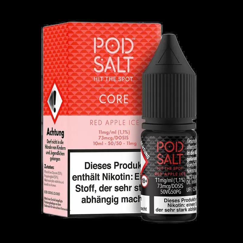 Pod Salt Core Nikotinsalz - Red Apple Ice - 10ml Liquid 11mg