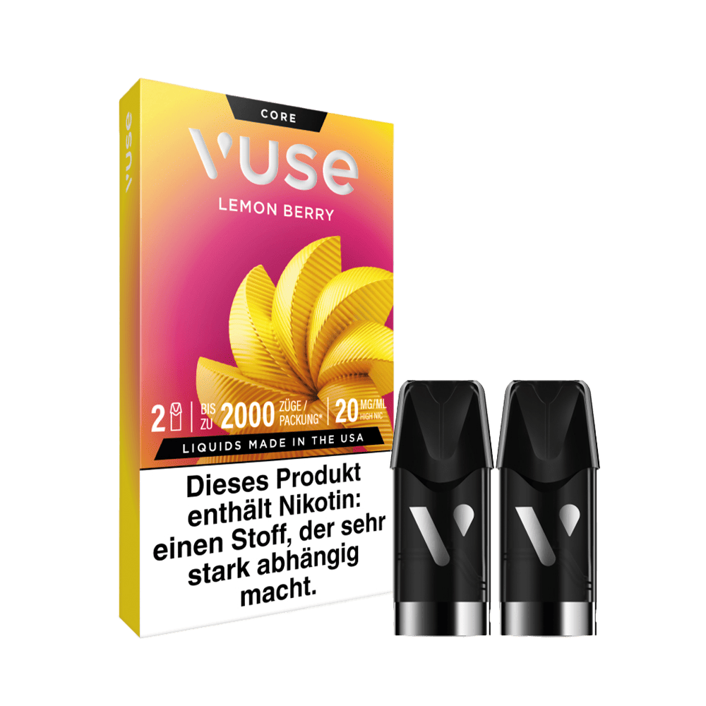 2x Vuse Pod Lemon Berry Nic Salts 20mg