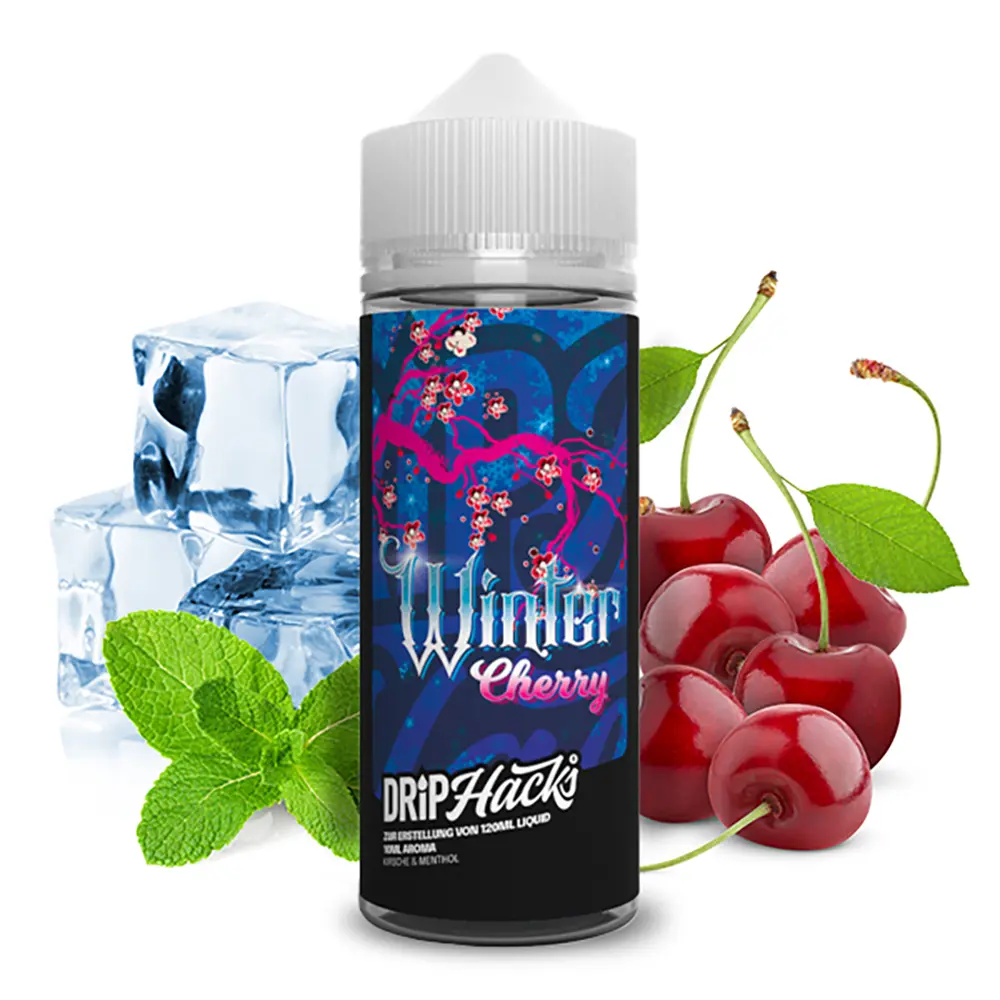 Drip Hacks Longfill - Cherry Winter - 10ml Aroma in 120ml Flasche