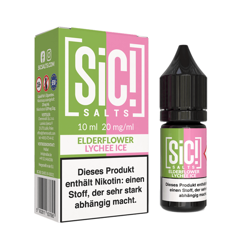 SIC Nikotinsalz - Elderflower Lychee Ice -10ml Liquid 20mg