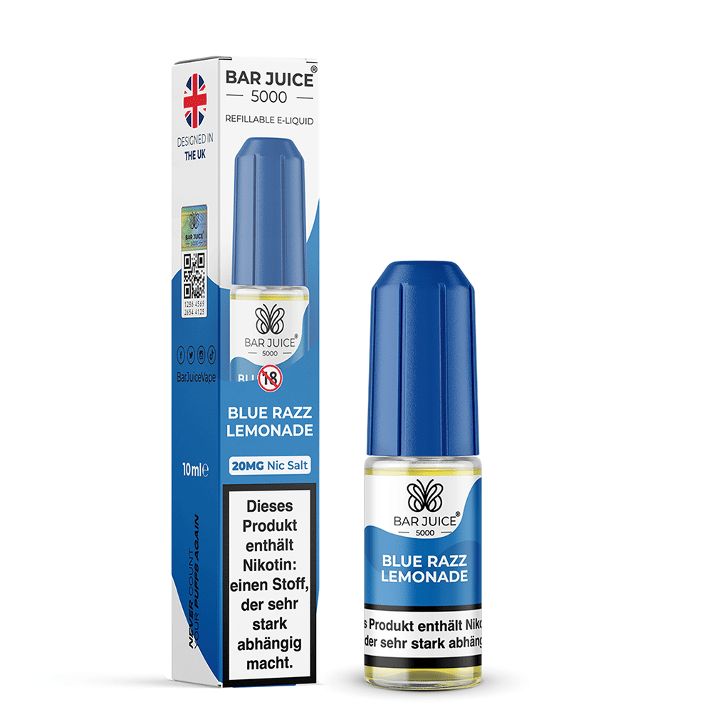 Bar Juice 5000 Nikotinsalz - Blueberry Razz Lemonade - Liquid 10ml 20mg
