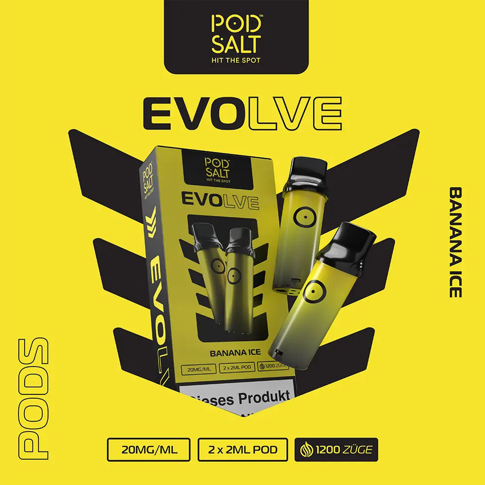 Pod Salt Evolve Pods – Banana Ice – 20mg – 2ml (2 Stück)