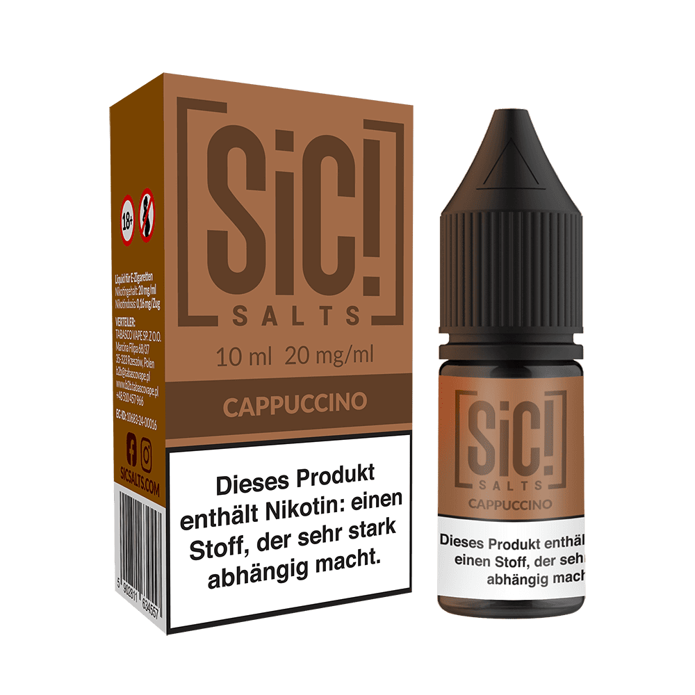 SIC Nikotinsalz - Cappuccino -10ml Liquid 20mg