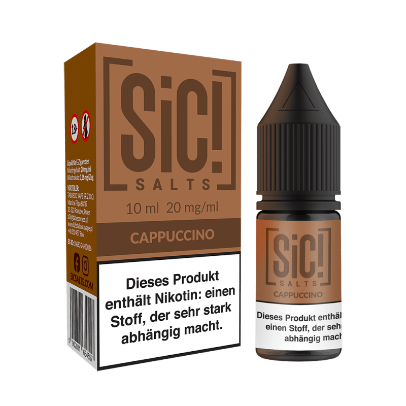 SIC Nikotinsalz - Cappuccino -10ml Liquid 20mg