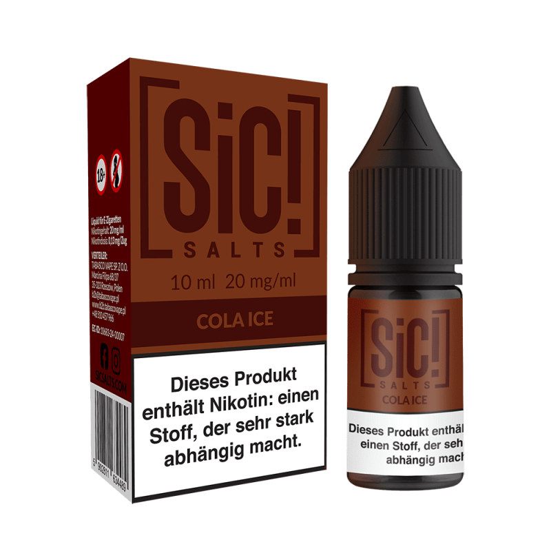 SIC Nikotinsalz - Cola Ice -10ml Liquid 20mg