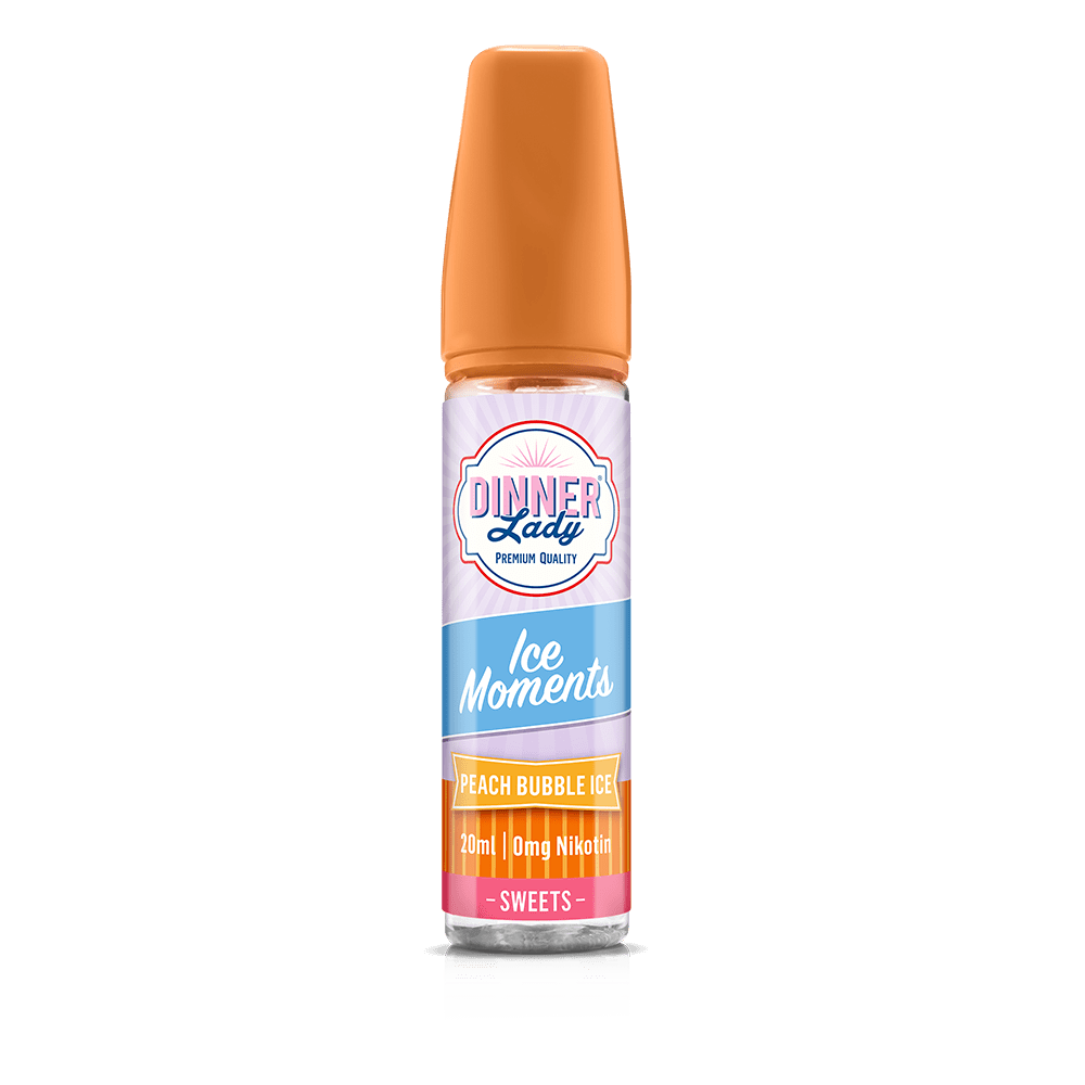 Dinner Lady Moments Aroma Longfill - Peach Bubble ICE - 20ml in 60ml Flasche