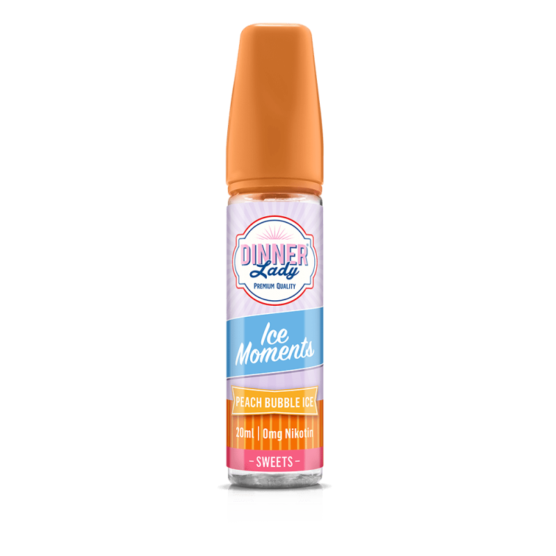 Dinner Lady Moments Aroma Longfill - Peach Bubble ICE - 20ml in 60ml Flasche