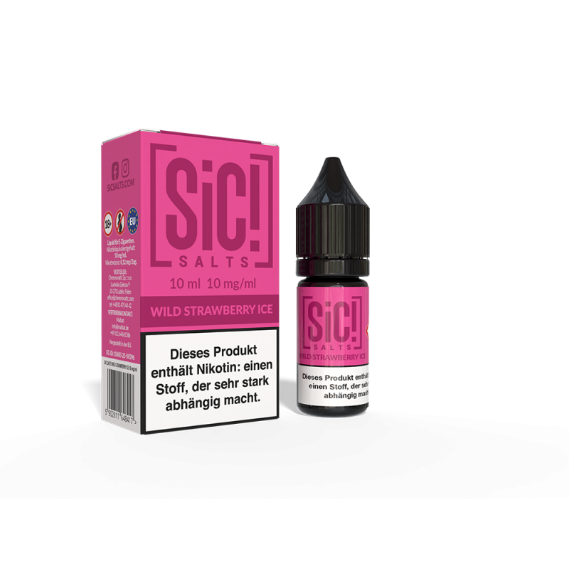 SIC Nikotinsalz - Wild Strawberry Ice -10ml Liquid 10mg