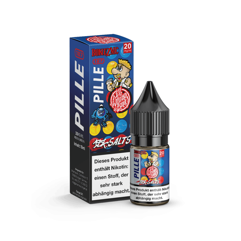 187 Strassenbande Nikotinsalz - Pille Bonez MC - 10ml Liquid 20mg