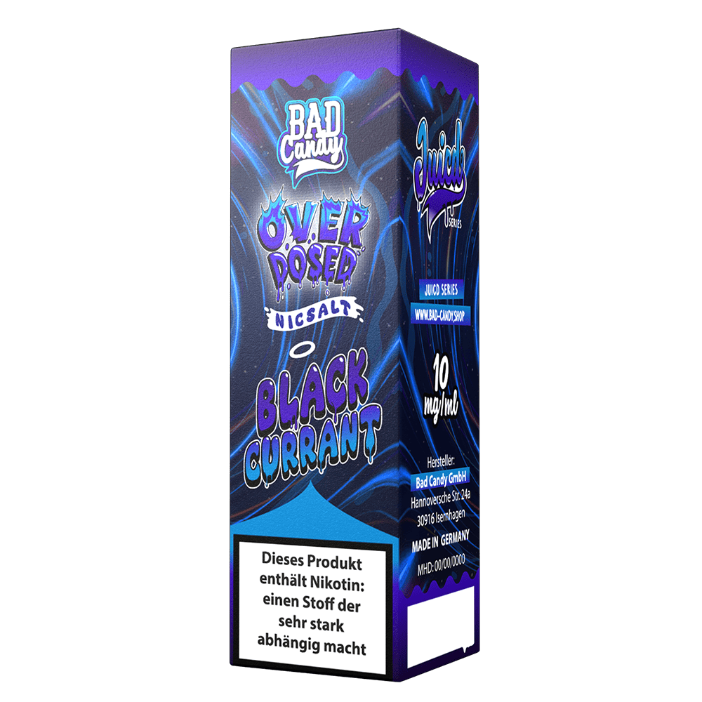 Bad Candy Nikotinsalz - Blackcurrant - Overdosed 10ml Liquid