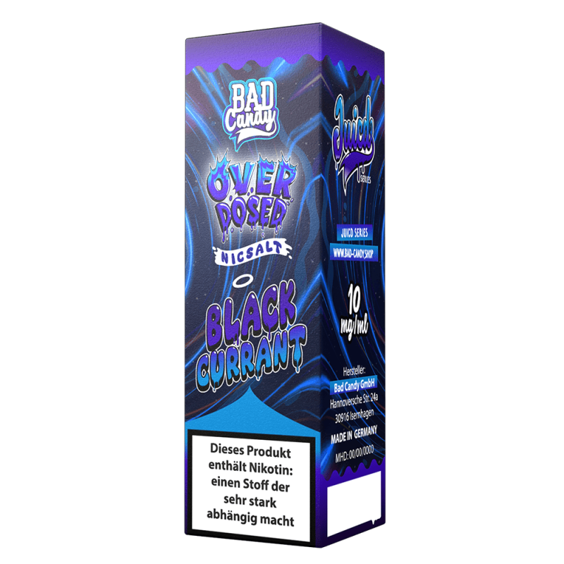 Bad Candy Nikotinsalz - Blackcurrant - Overdosed 10ml Liquid