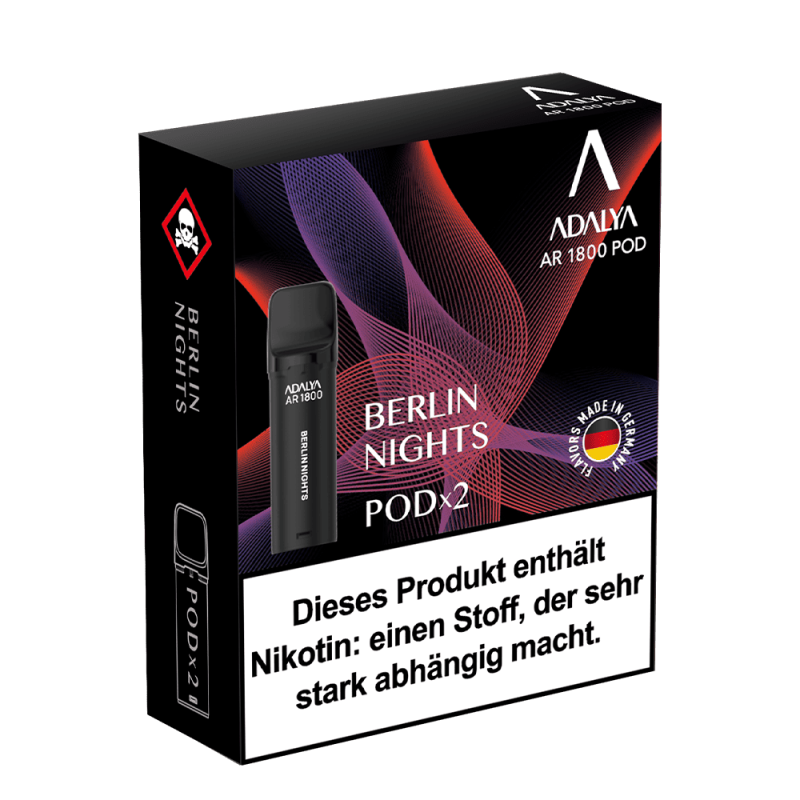 2x Adalya AR1800 - Berlin Nights - 20mg Nikotinsalz 2ml