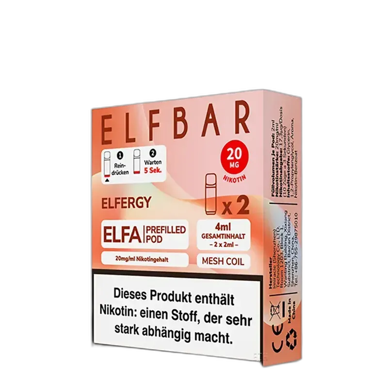Elfbar ELFA Pods – Elfstorm – 20mg – 2ml (2 Stück)