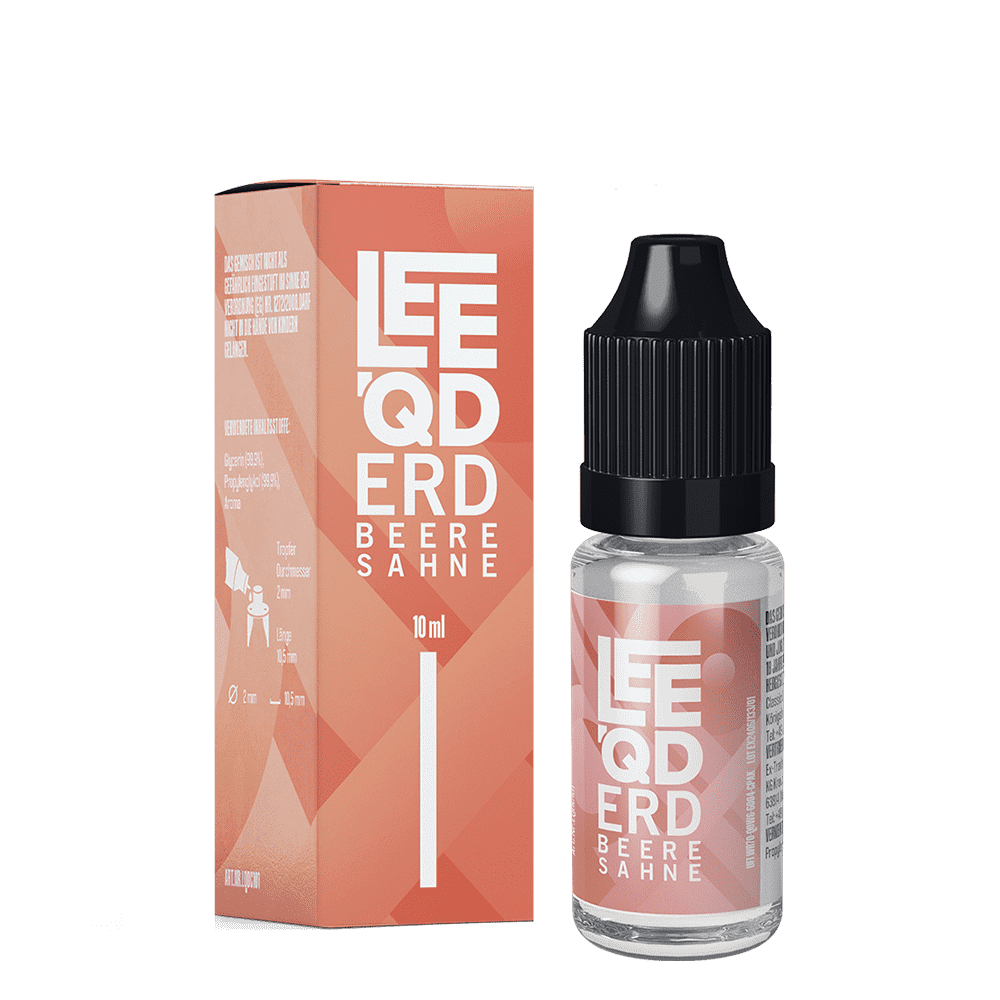 LEEQD Liquid - Crazy Erdbeere Sahne - 10ml 0mg