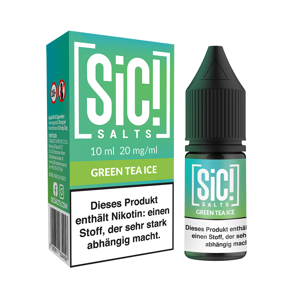 SIC Nikotinsalz - Green Tea Ice -10ml Liquid 20mg