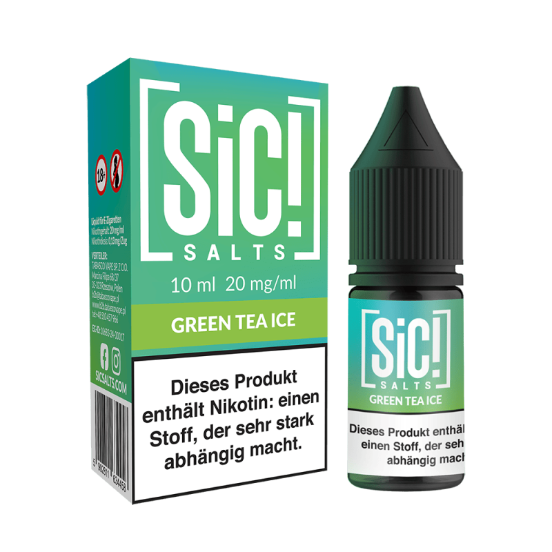 SIC Nikotinsalz - Green Tea Ice -10ml Liquid 20mg