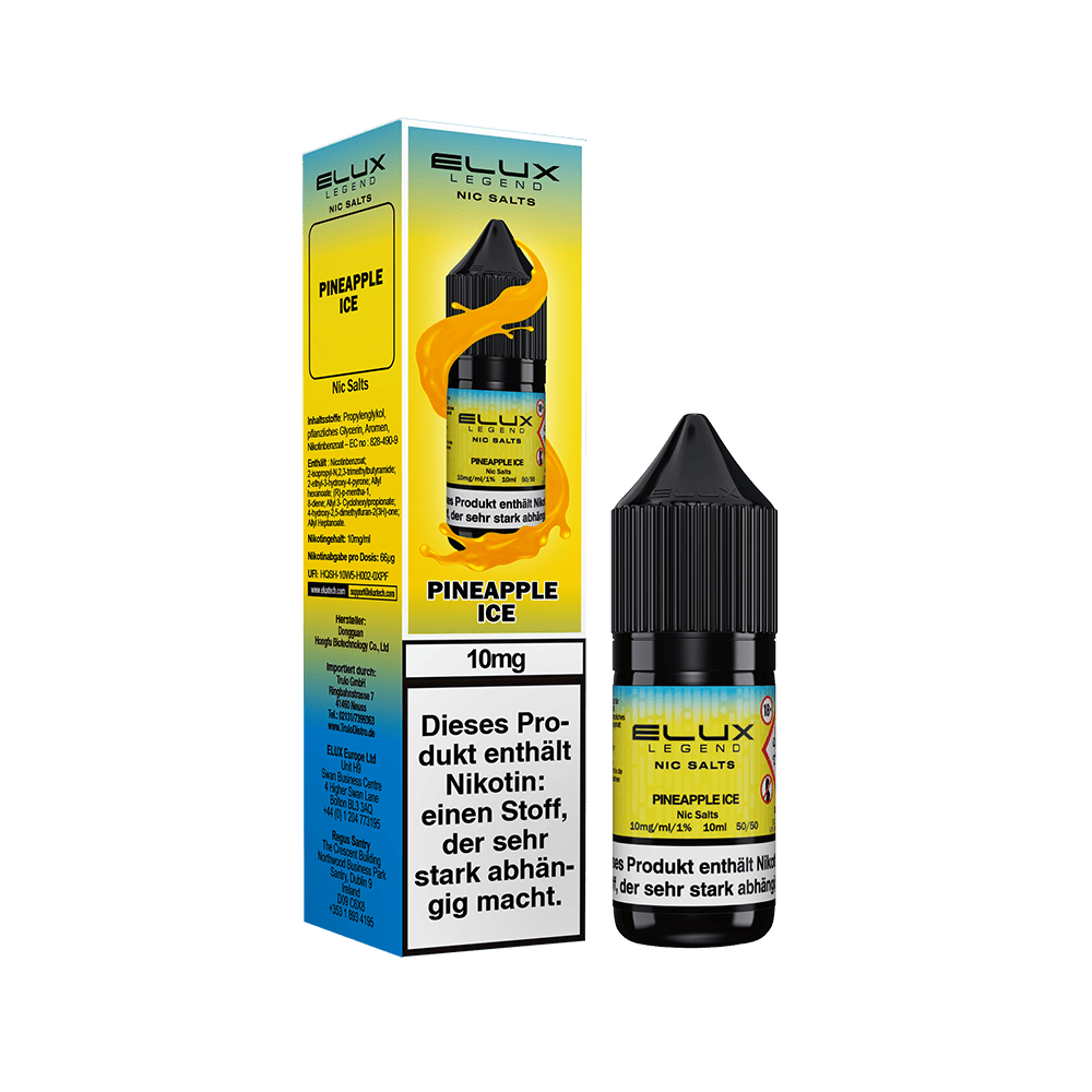 Elux Nikotinsalz - Pineapple Ice - Liquid 10ml 10mg