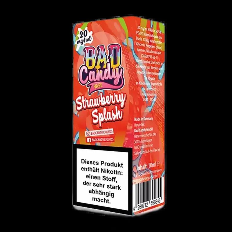 Bad Candy Nikotinsalz - Strawberry Splash - 10ml Liquid 20mg