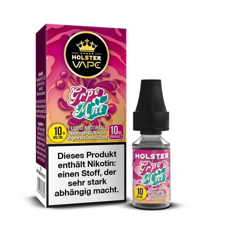 Holster Nikotinsalz - Grpe Mnt, E-Liquid, NikotINSalz, 10 mg/ml, Granit Mint