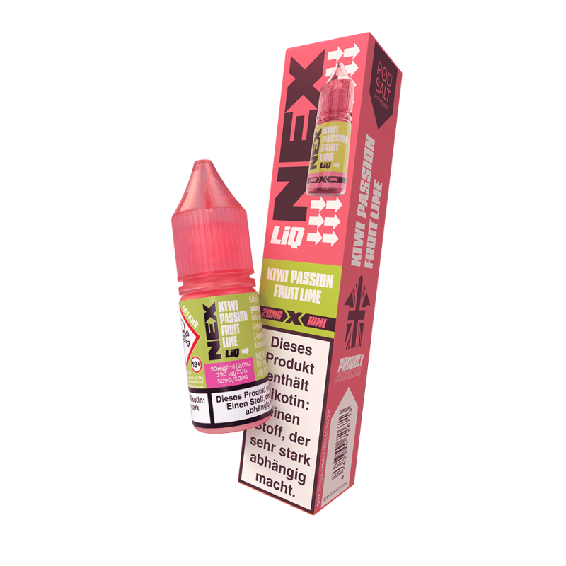 Nex Liq Nikotinsalz - Kiwi Passionfruit Lime - 20mg Liquid 10ml