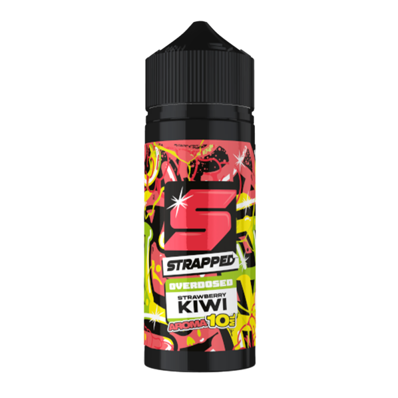 Strapped Longfill - Strawberry Kiwi - Overdosed 10ml Aroma in 120ml Flasche