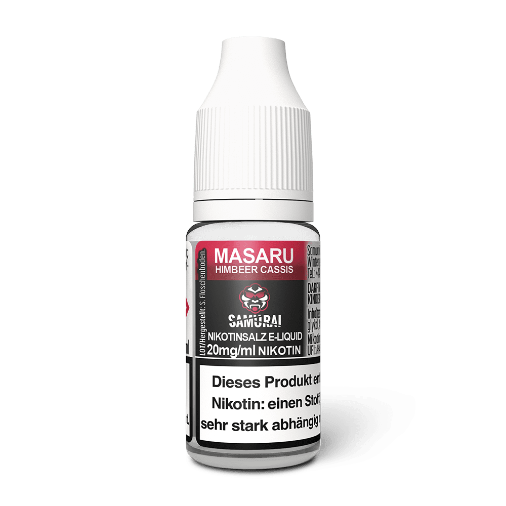 Samurai Nikotinsalz - Masaru Himbeer Cassis - Liquid 10ml 20mg
