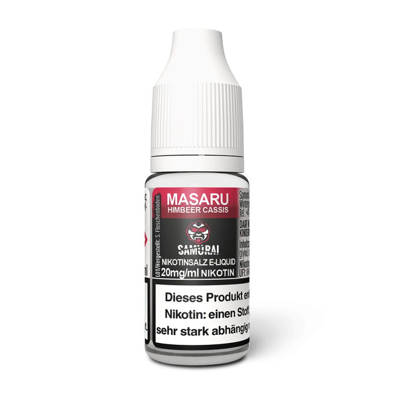 Samurai Nikotinsalz - Masaru Himbeer Cassis - Liquid 10ml 20mg
