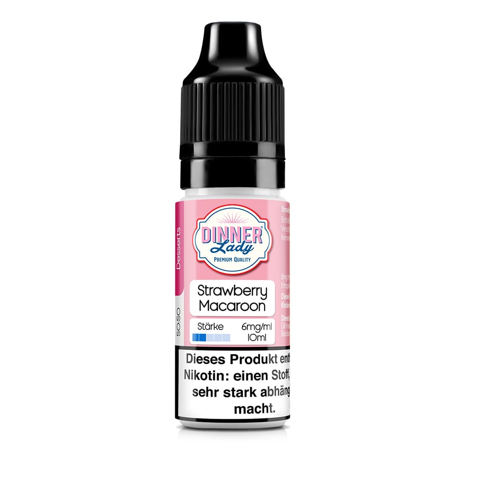 Dinner Lady Desserts Liquid - Strawberry Macaroon - 50/50 10ml 6mg