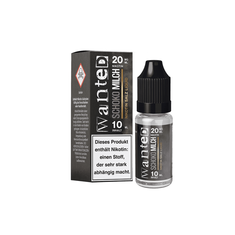 Wanted Nikotinsalz - Schokomilch - Overdosed 10ml Liquid 20mg