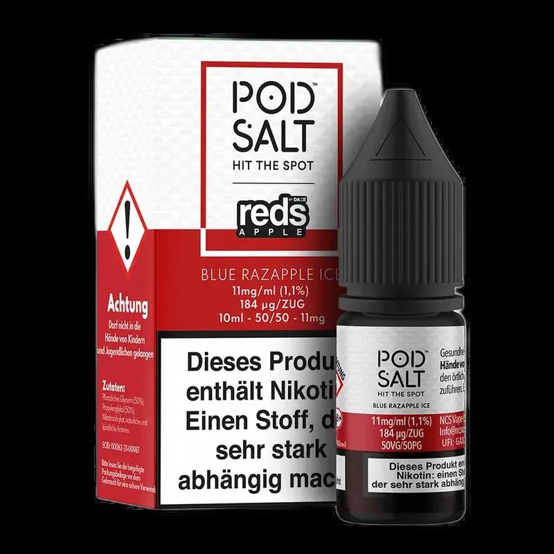 Pod Salt Fusion - Blue Razapple Ice - 10ml Liquid 11mg Nikotinsalz