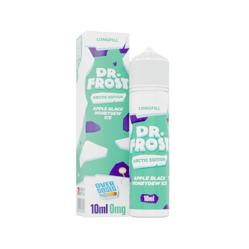 Dr. Frost Longfill - Apple Black Honeydew Ice - Overdosed 10ml Aroma in 60ml Flasche