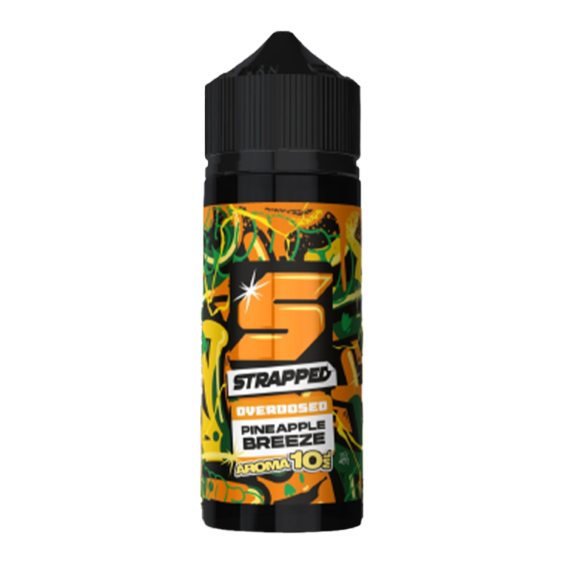 Strapped Longfill - Pineapple Breeze - Overdosed 10ml Aroma in 120ml Flasche